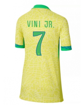 Brasile Vinicius Junior #7 Maglia Gara Casa Repliche Copa America 2024 Donna